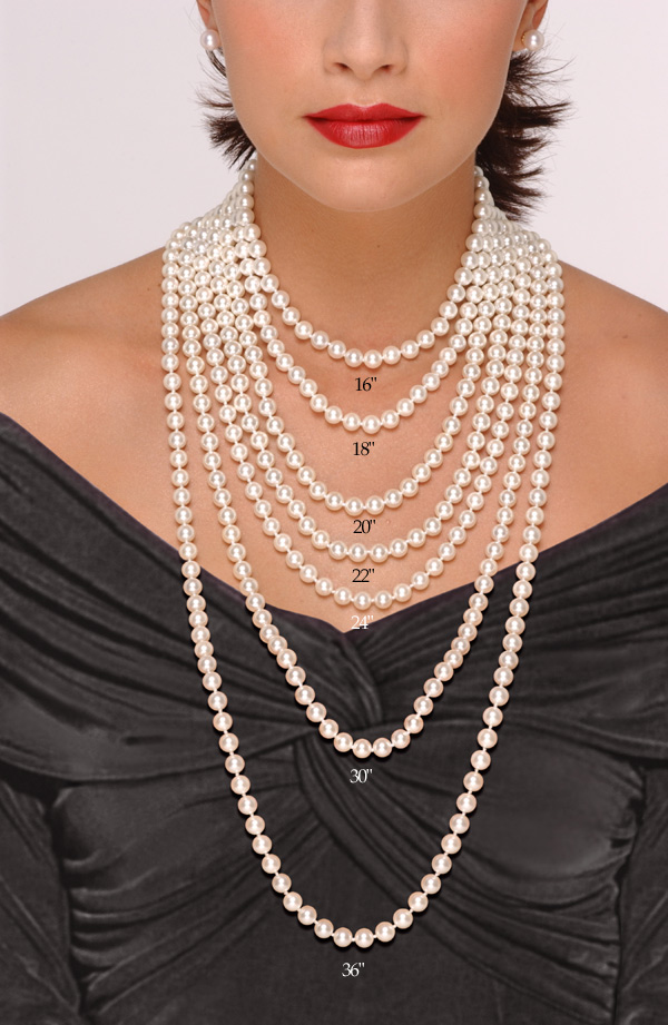 long 6-7mm white Akoya CULTURED pearl necklace 48"