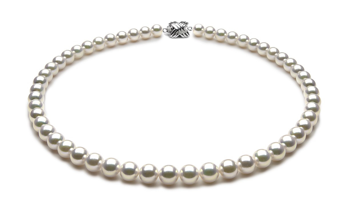 7.5 x 8mm Pearl Necklace Size