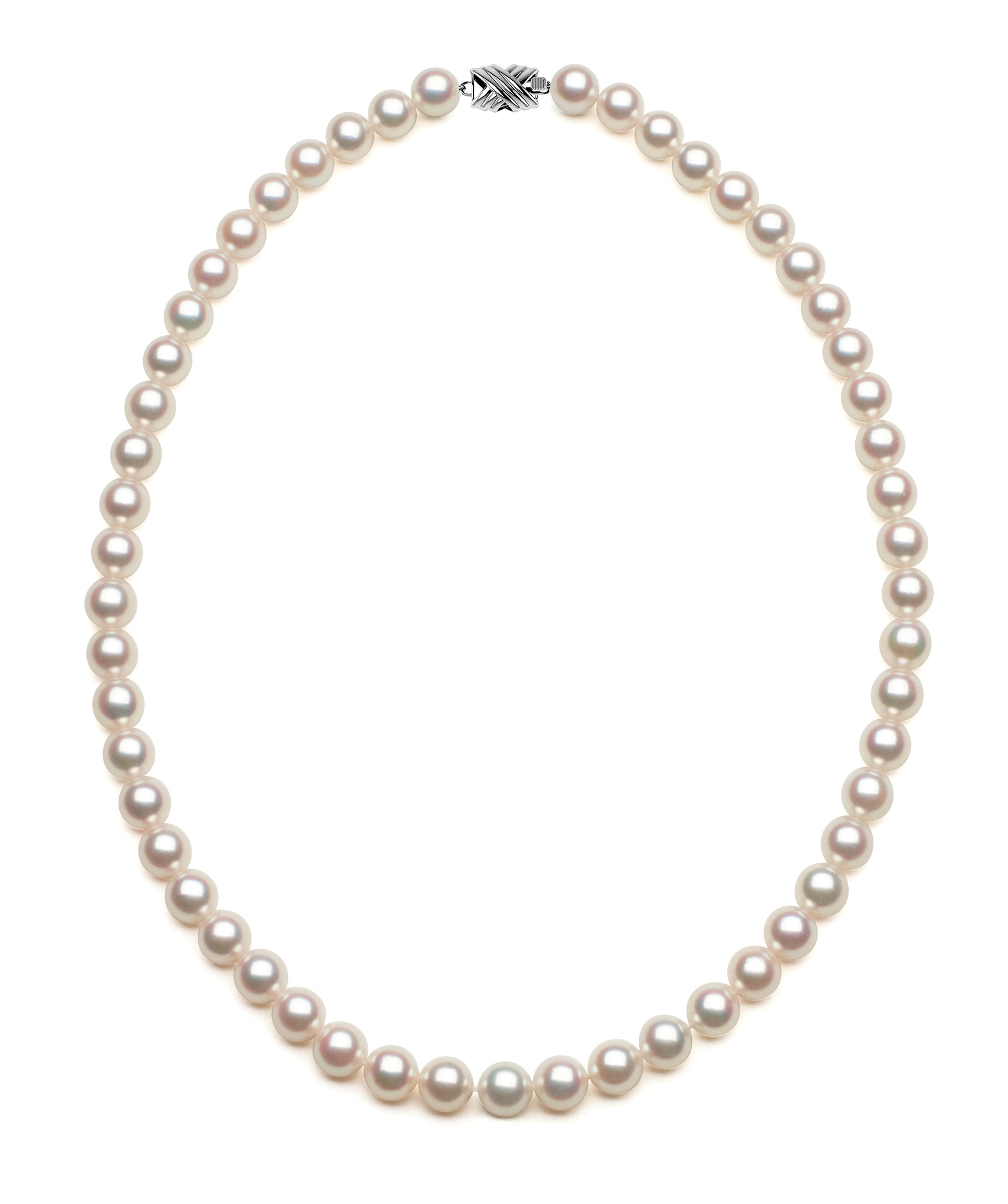 GIA Certified 7.55–8.12mm Akoya Cultured Pearl Necklace film