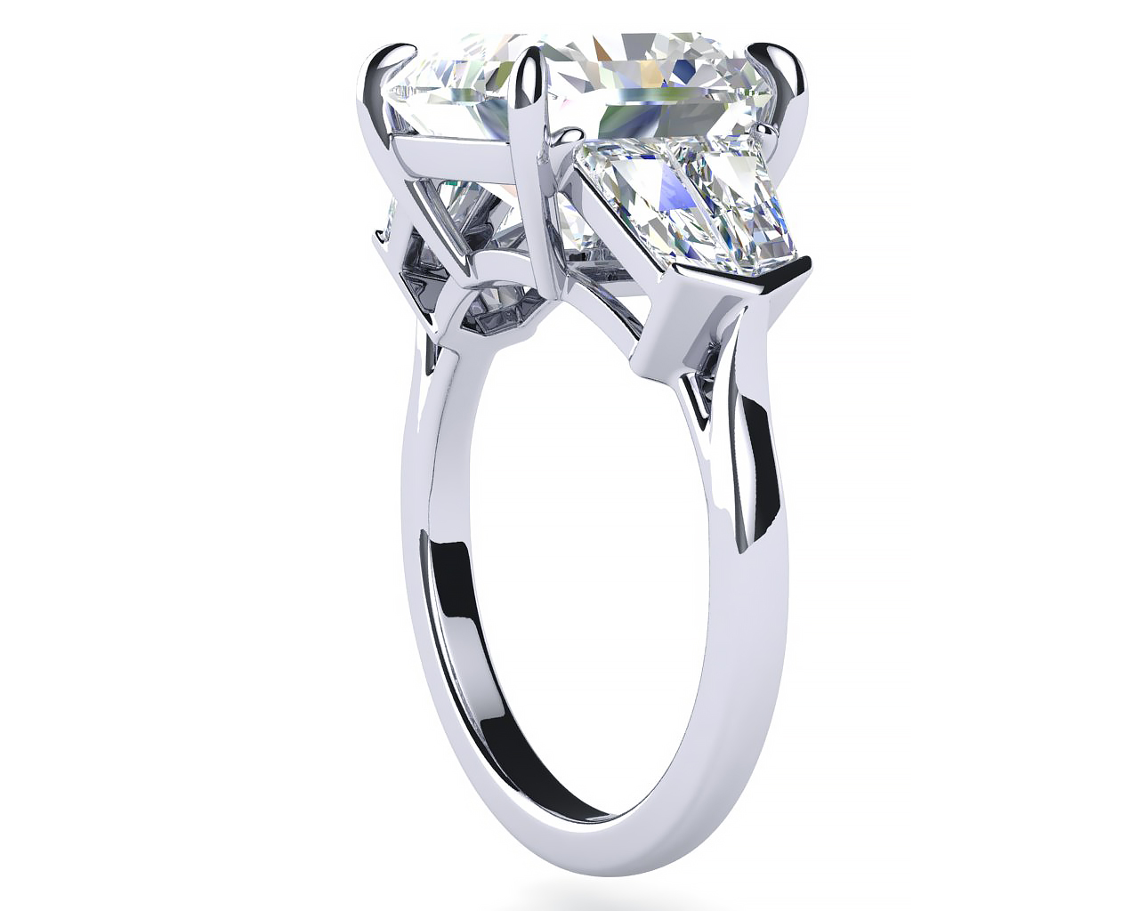 Diamond Engagement Ring Side View