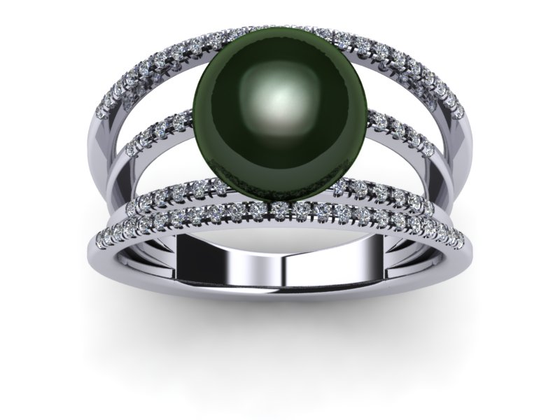 Tahitian Pearl Gyroscope Ring