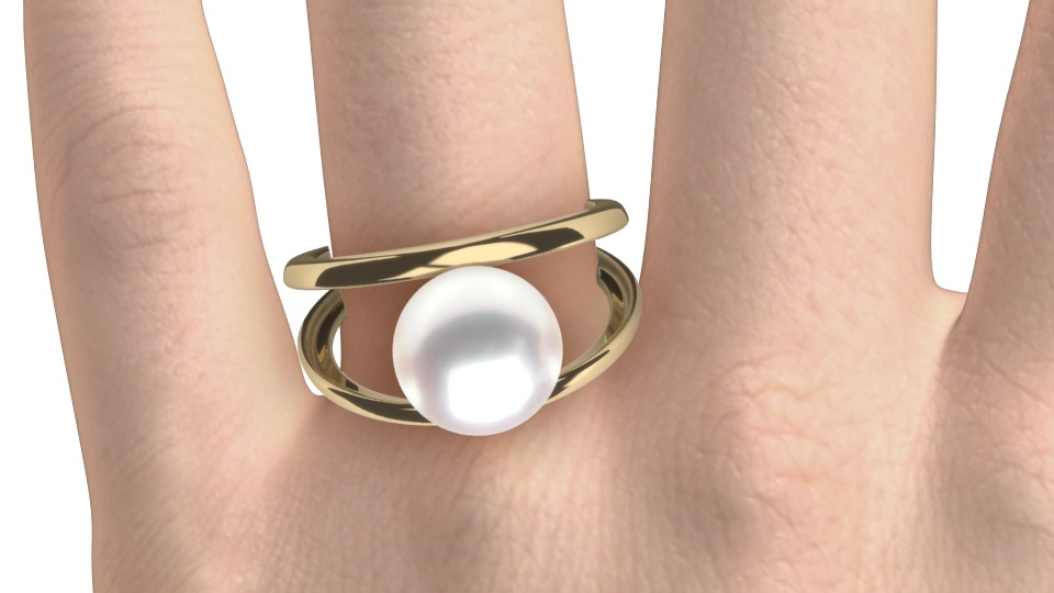 Leo II Akoya Pearl Ring
