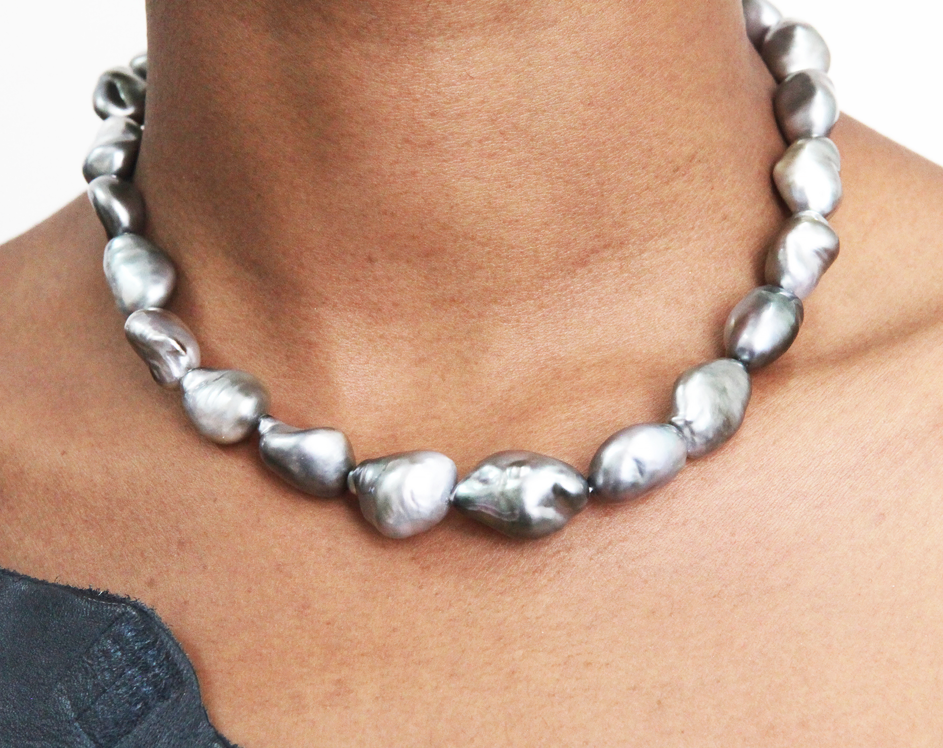 Baroque Shape Tahitian Pearl Necklace