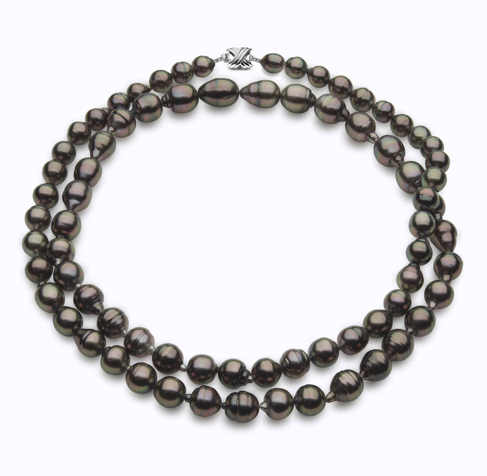 8 x 10mm Dark Black Baroque Tahitian 
