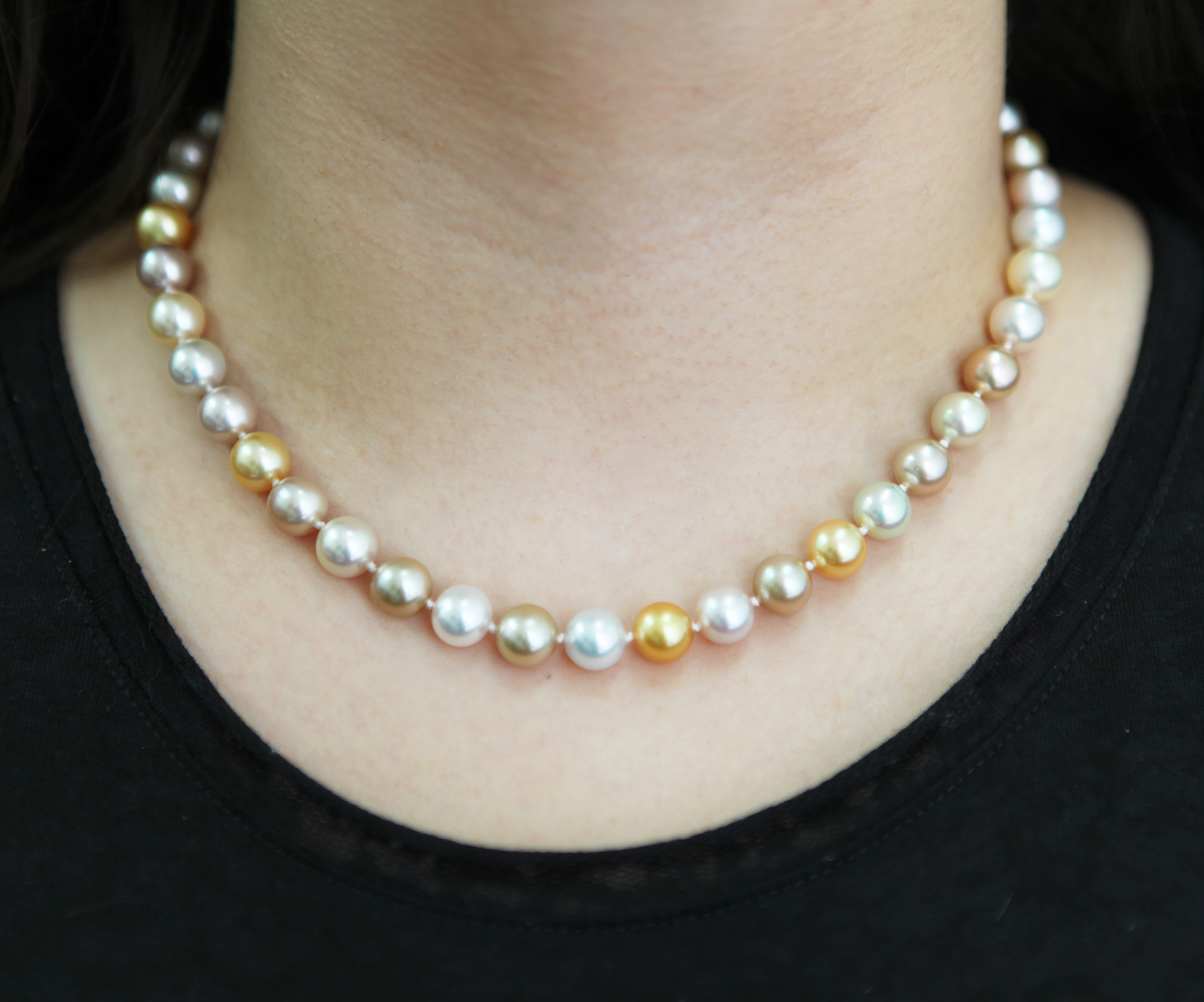 South Sea Multicolor Pearl Necklace 