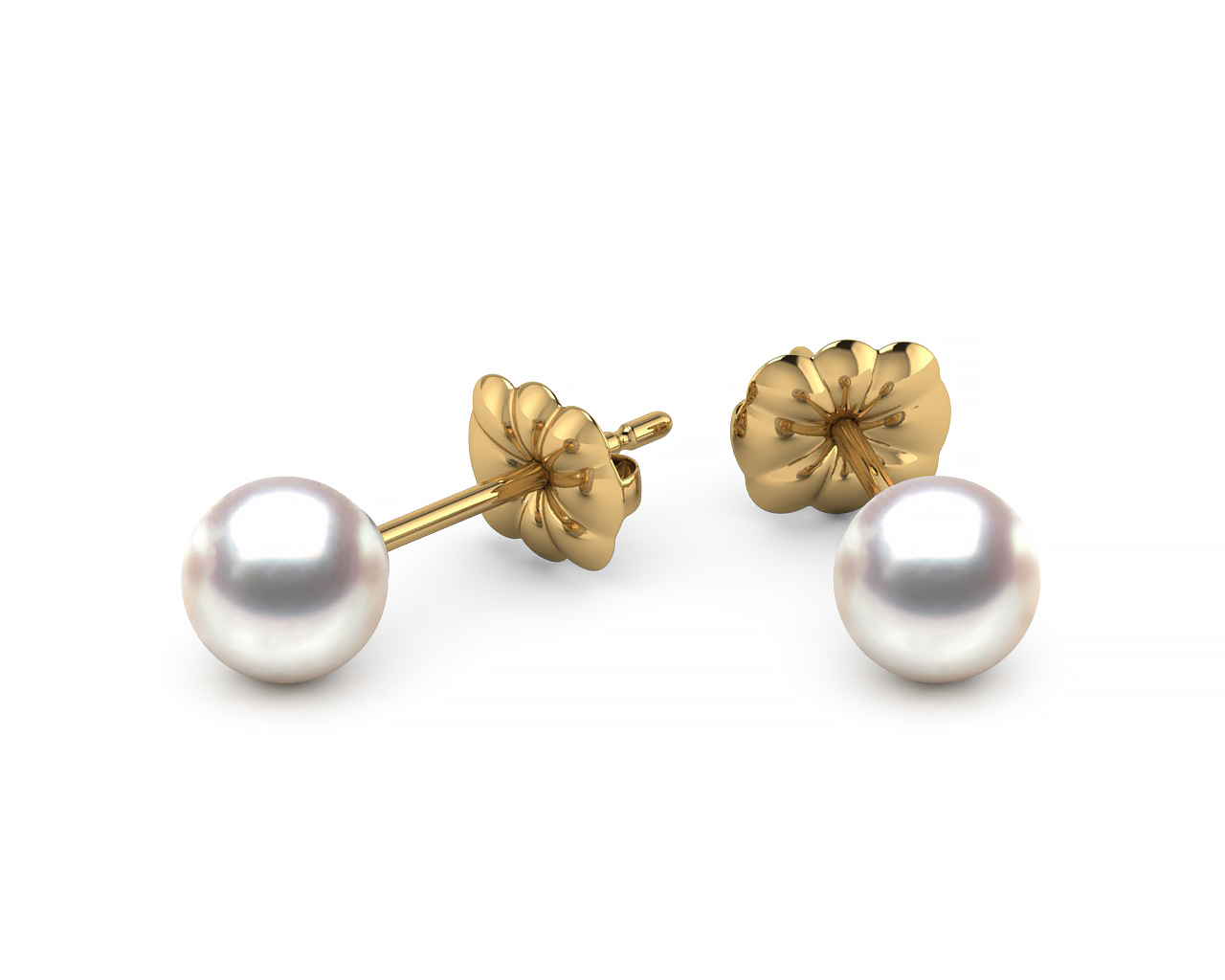 5mm Japanese Akoya Rosé Pearl Stud Earrings