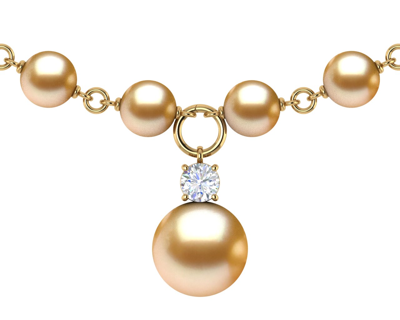 Golden Pearl Timeless Necklace