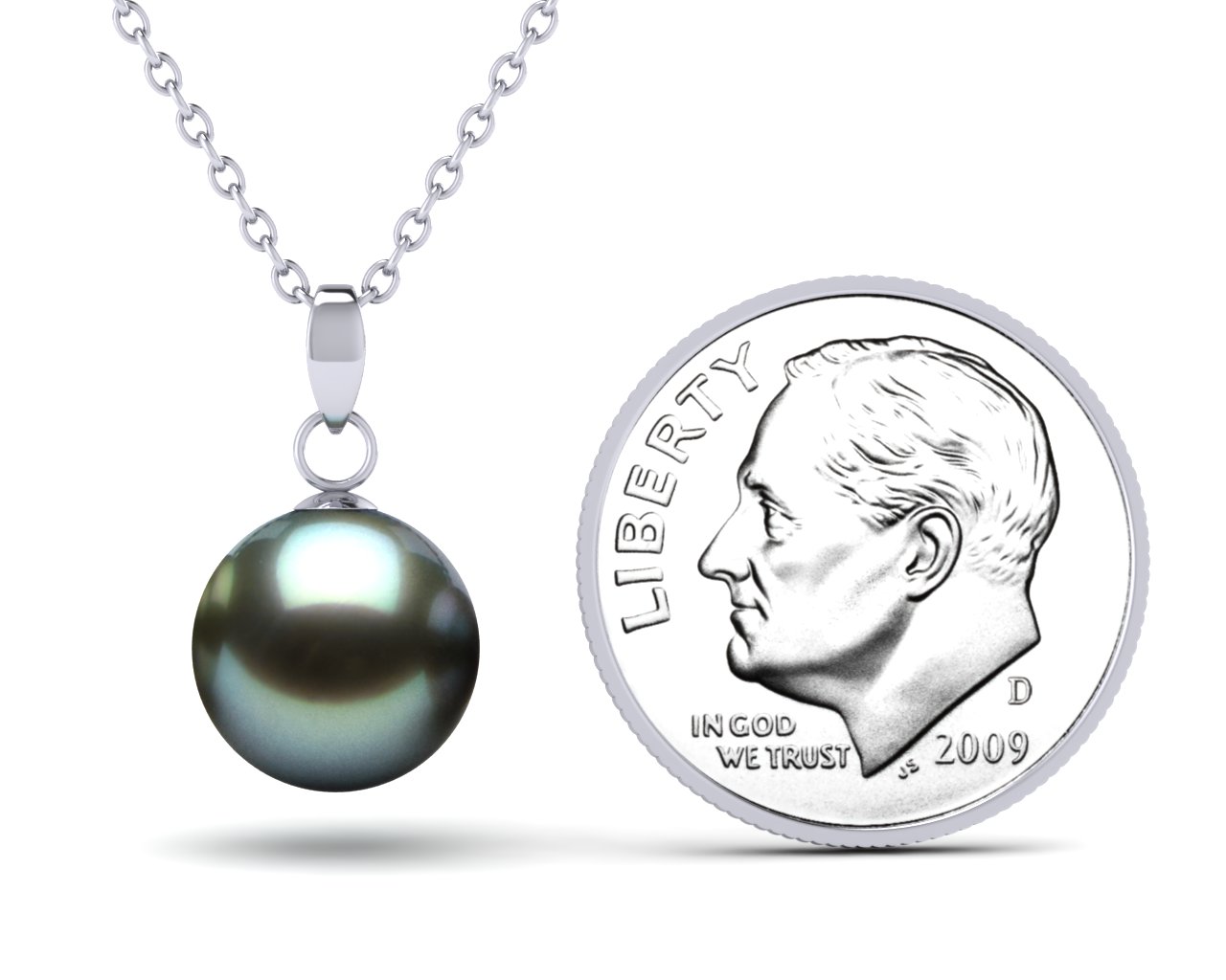 Blue Tahitian Pearl Casse Pendant 