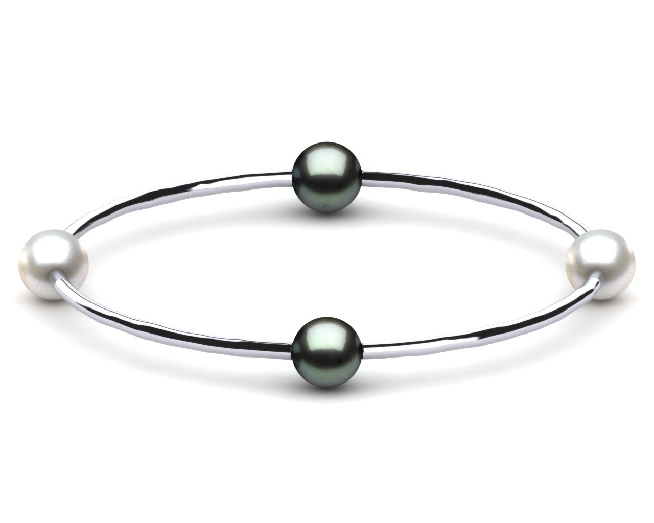 Tahitian & South Sea Pearl Bangle Bracelet