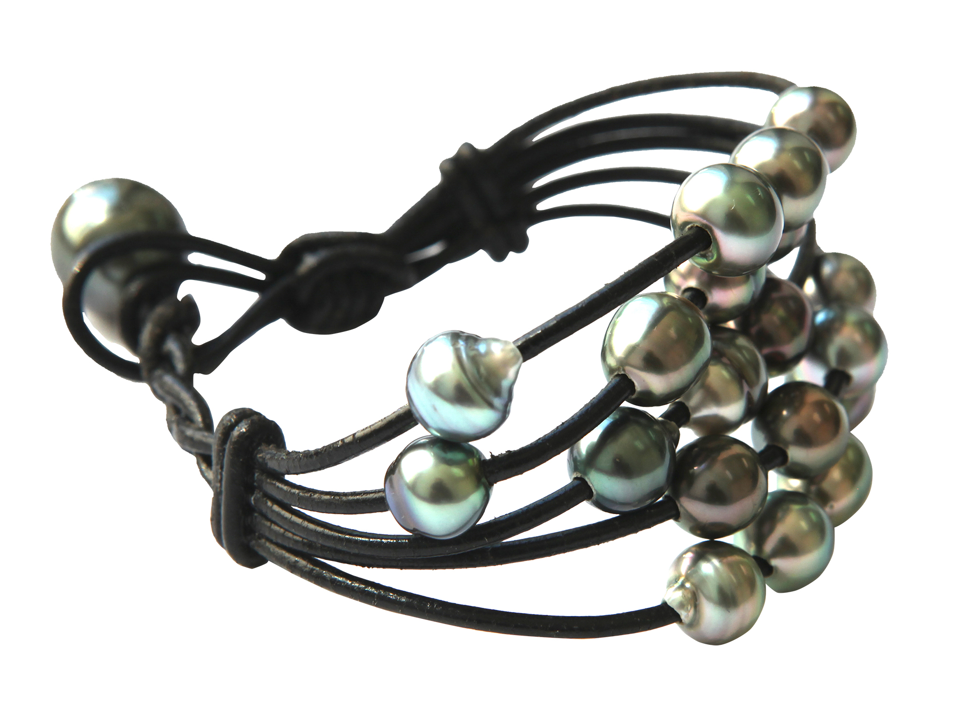 Tahitian Pearl St. Barts Waterfall Bracelet