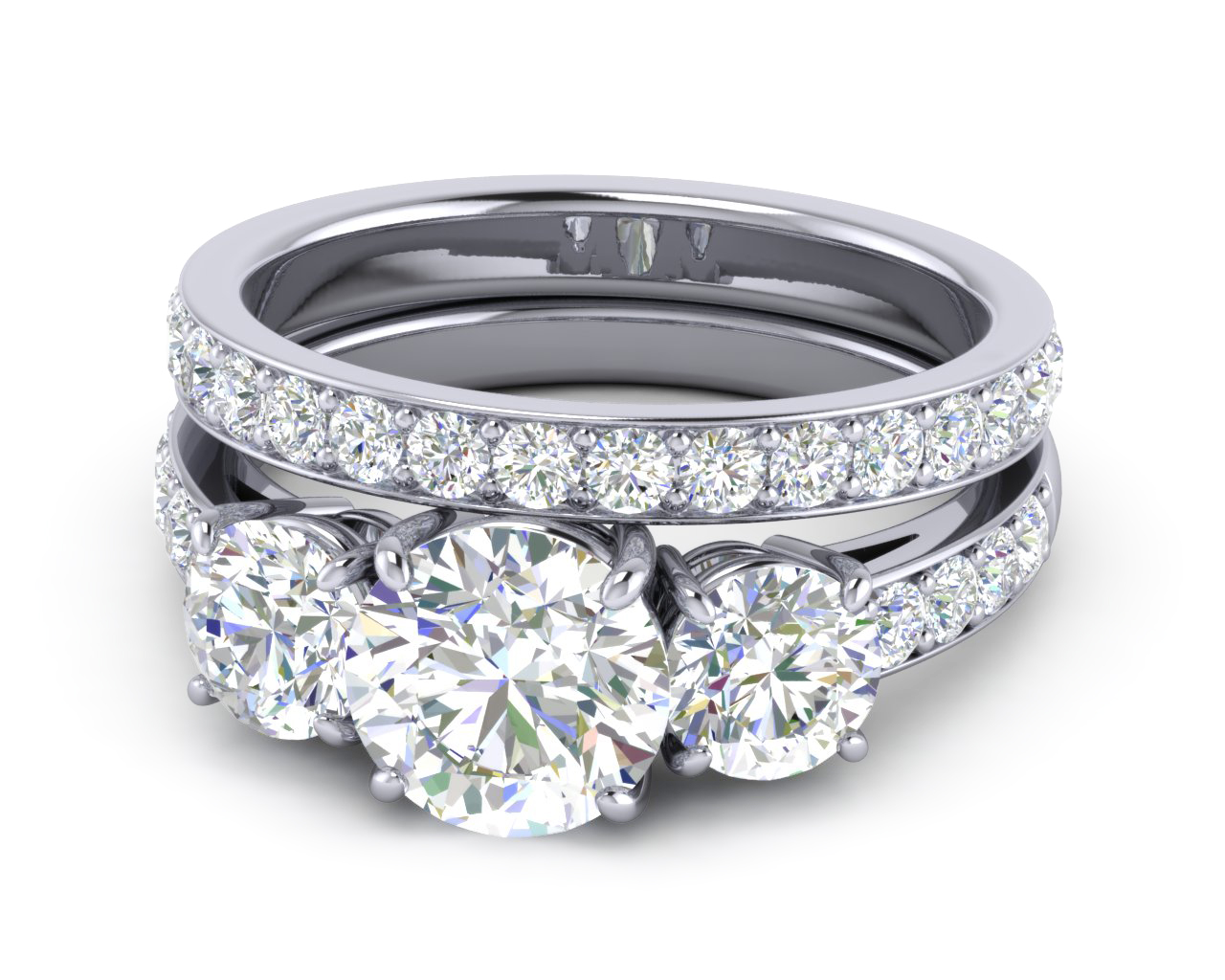Diamond Pave Wedding Ring 